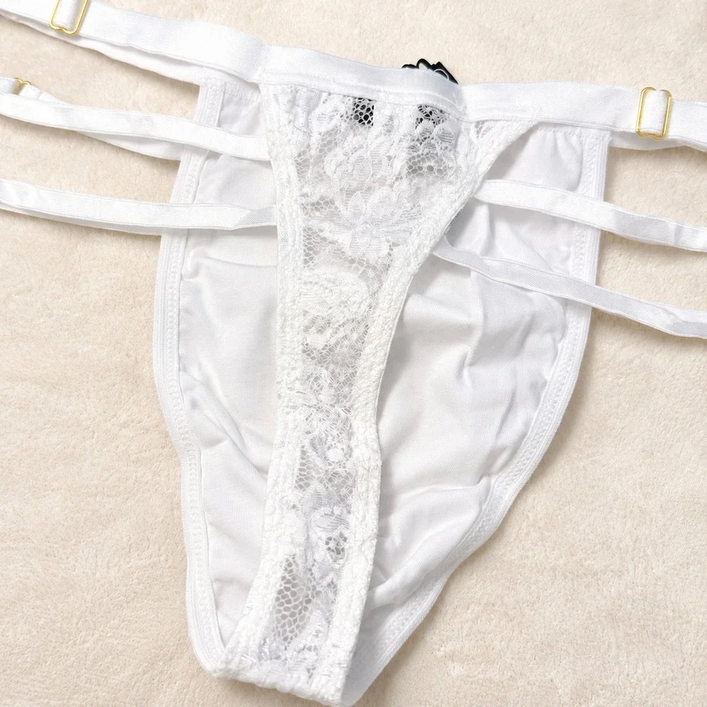 COSABELLA Never Say Never Strappy It Men's‎ Lace Thong White - Size M / NWT